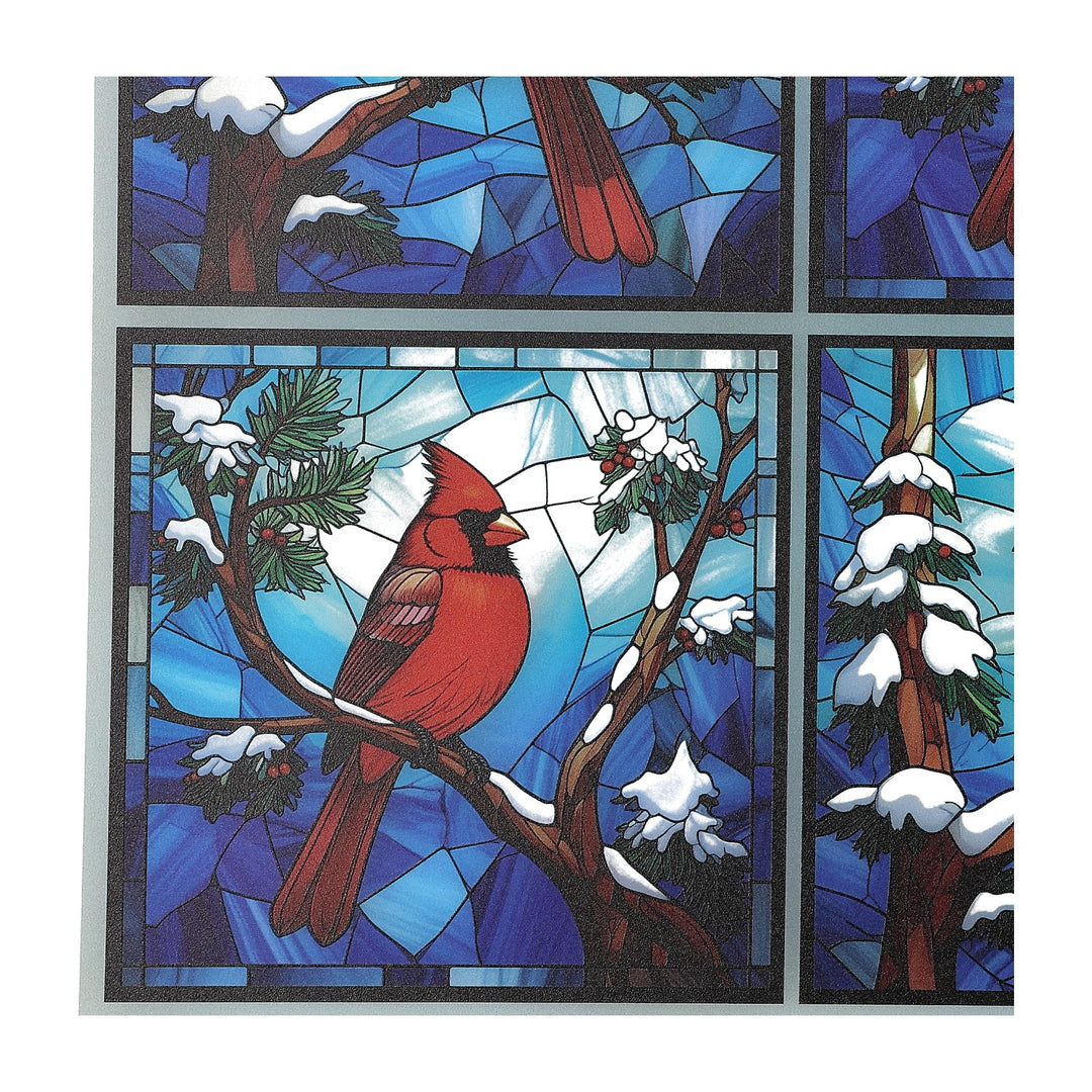 PatternPly® Transparent Christmas Cardinal 3 sizes