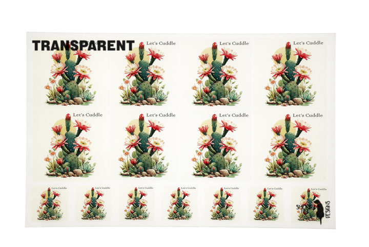 PatternPly® Transparent Lets Cuddle 2 size