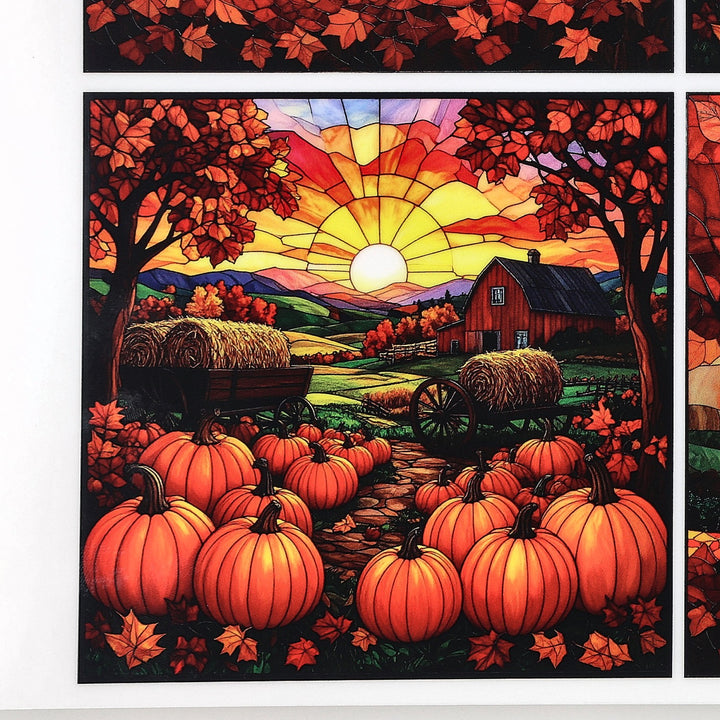 PatternPly® Full Coverage Farm Fresh Pumpkins Large