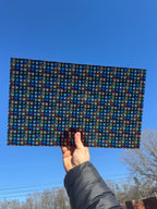 PatternPly® Transparent Mini Stained Glass Coffee Cups sheet showing the pattern