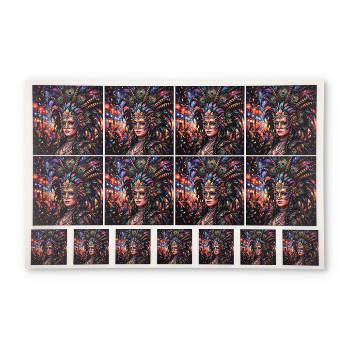 PatternPly® Full Coverage Mardi Gras Showgirl 2 sizes