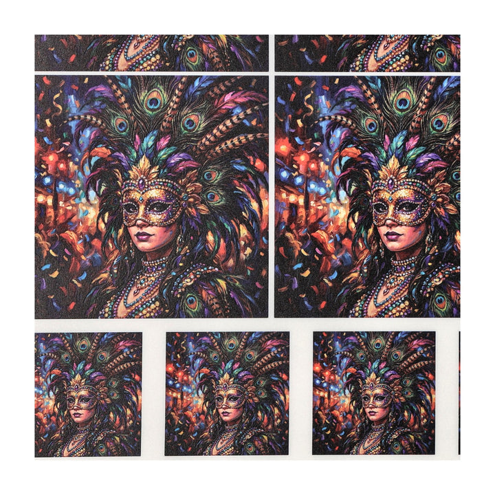 PatternPly® Full Coverage Mardi Gras Showgirl 2 sizes