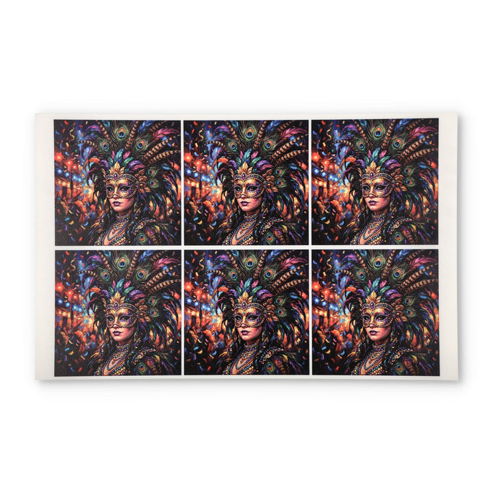 PatternPly® Full Coverage Mardi Gras Showgirl Large