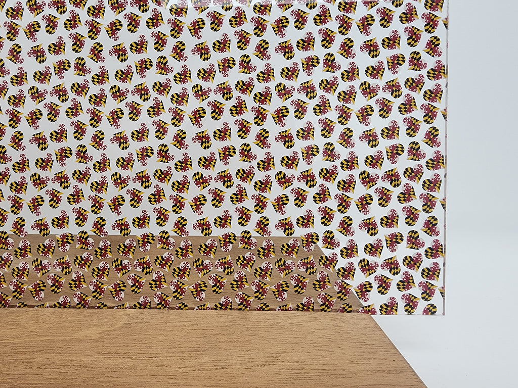 PatternPly® Scattered Maryland Hearts sheet showing the pattern