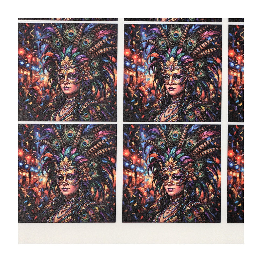 PatternPly® Full Coverage Mardi Gras Showgirl Small