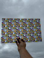 PatternPly® Transparent Pastel Halloween Stained Glass sheet showing the pattern