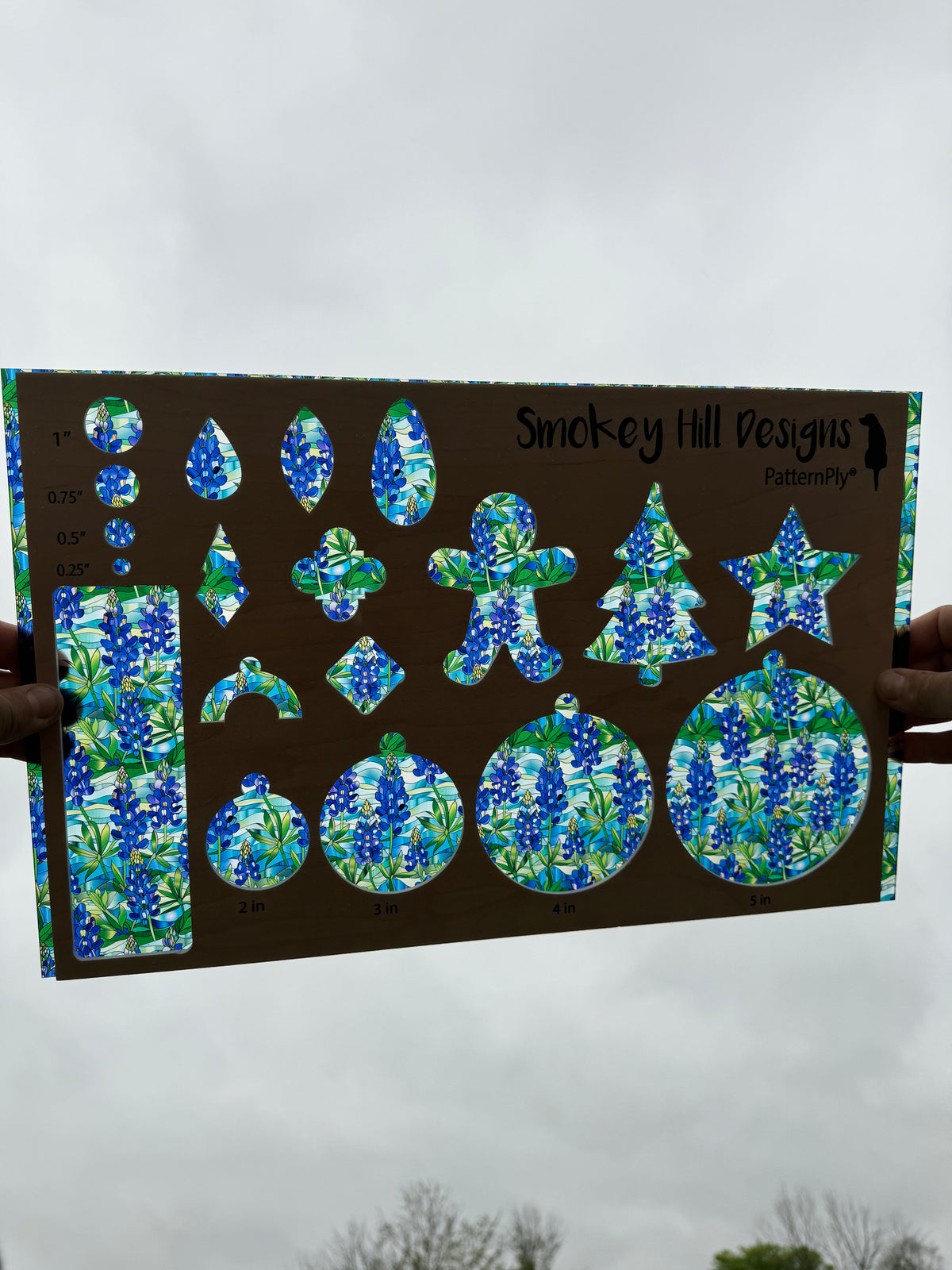 PatternPly® Transparent Stained Glass Bluebonnets product photo 2