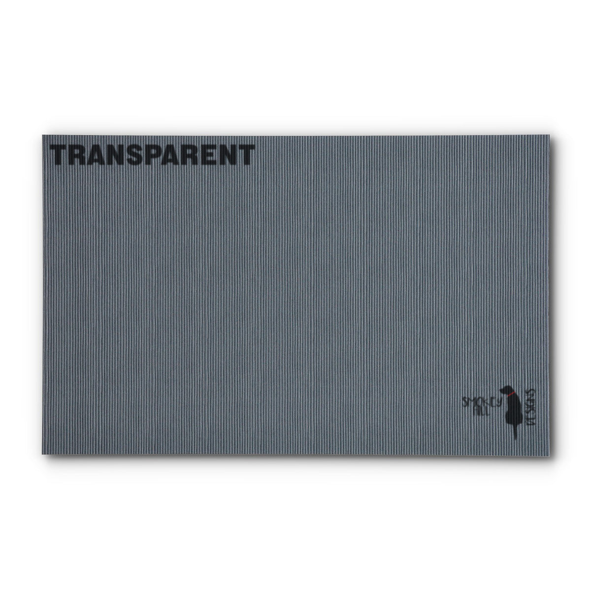 PatternPly® Transparent Corduroy Gray sheet showing the pattern