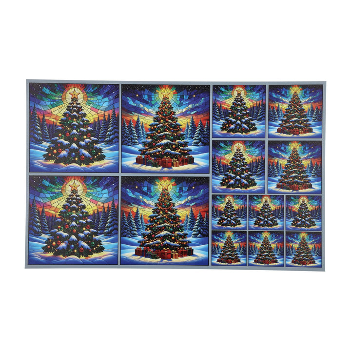 PatternPly® Full Coverage Christmas Trees In the Snow 3 sizes