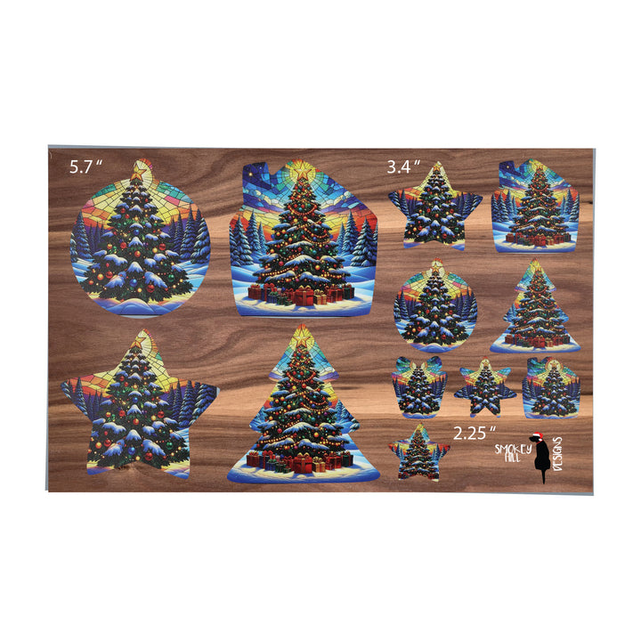 PatternPly® Full Coverage Christmas Trees In the Snow 3 sizes