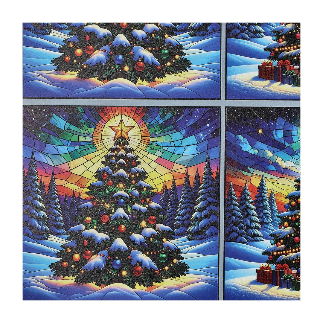 PatternPly® Full Coverage Christmas Trees In the Snow 3 sizes