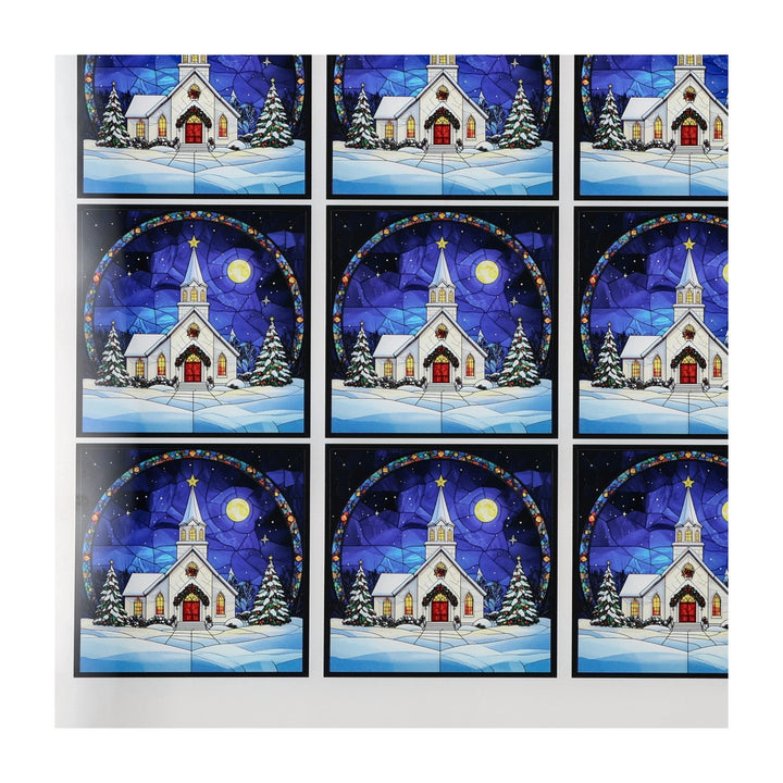 PatternPly® Transparent Christmas Church Small