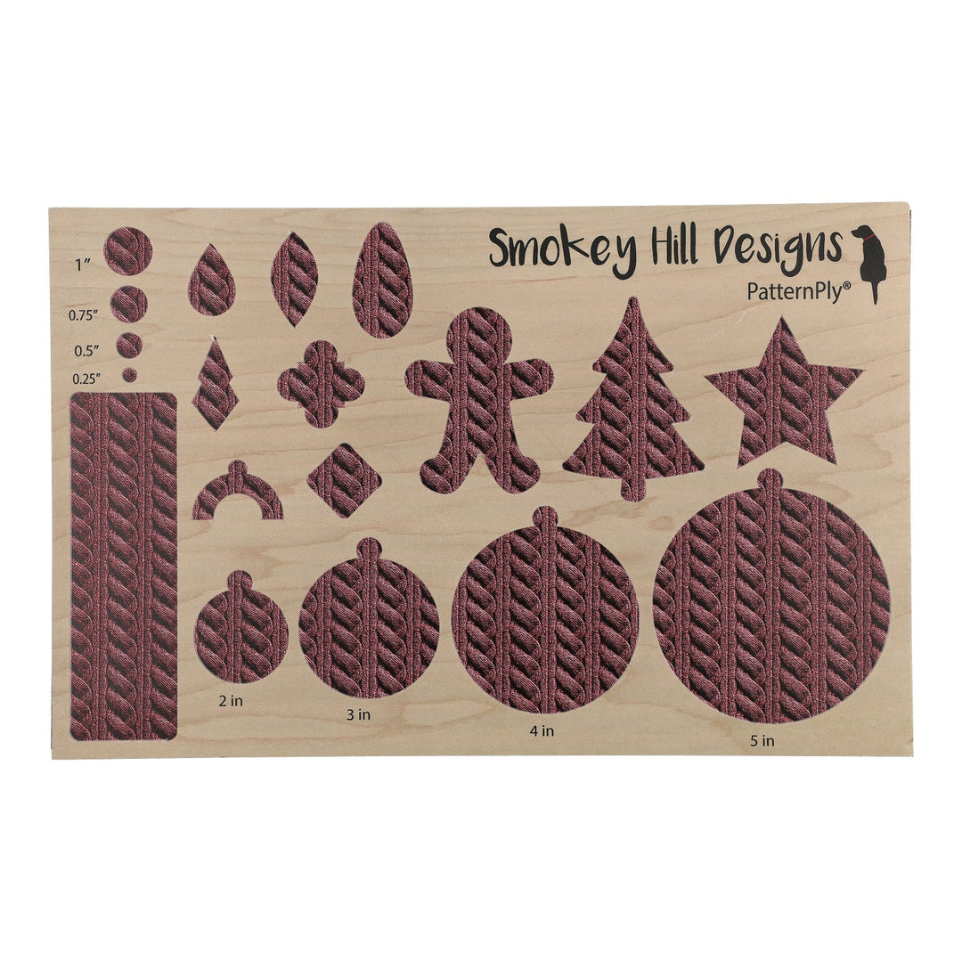 PatternPly® Full Coverage Cable Knit Dusty Pink