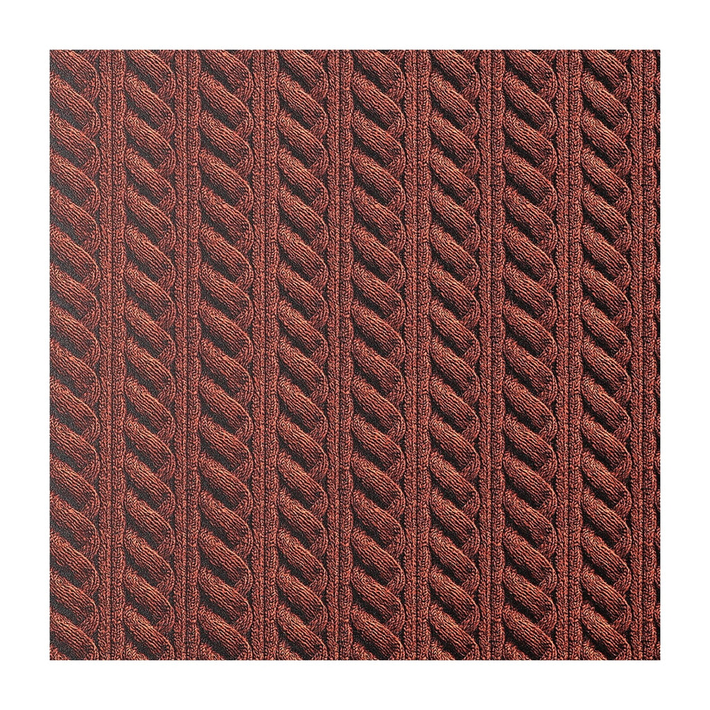 PatternPly® Full Coverage Cable Knit Orange sheet showing the pattern