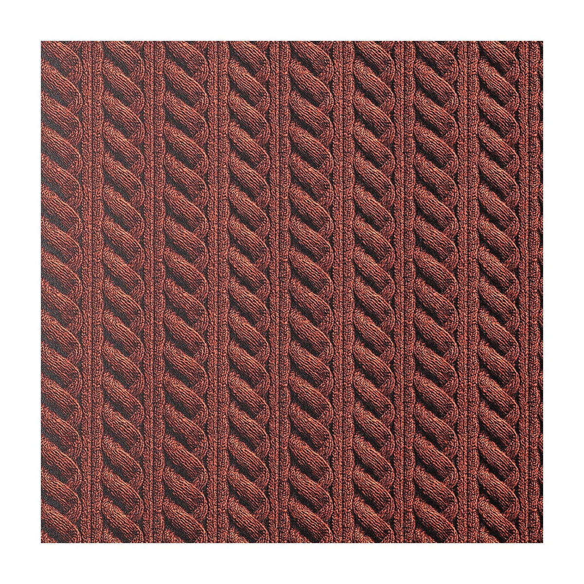 PatternPly® Full Coverage Cable Knit Orange sheet showing the pattern