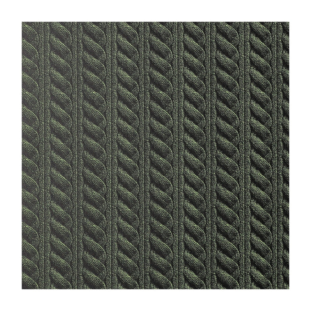 PatternPly® Full Coverage Cable Knit Olive sheet showing the pattern