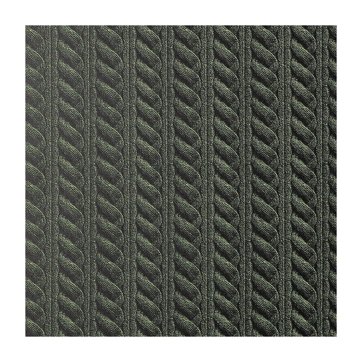 PatternPly® Full Coverage Cable Knit Olive sheet showing the pattern