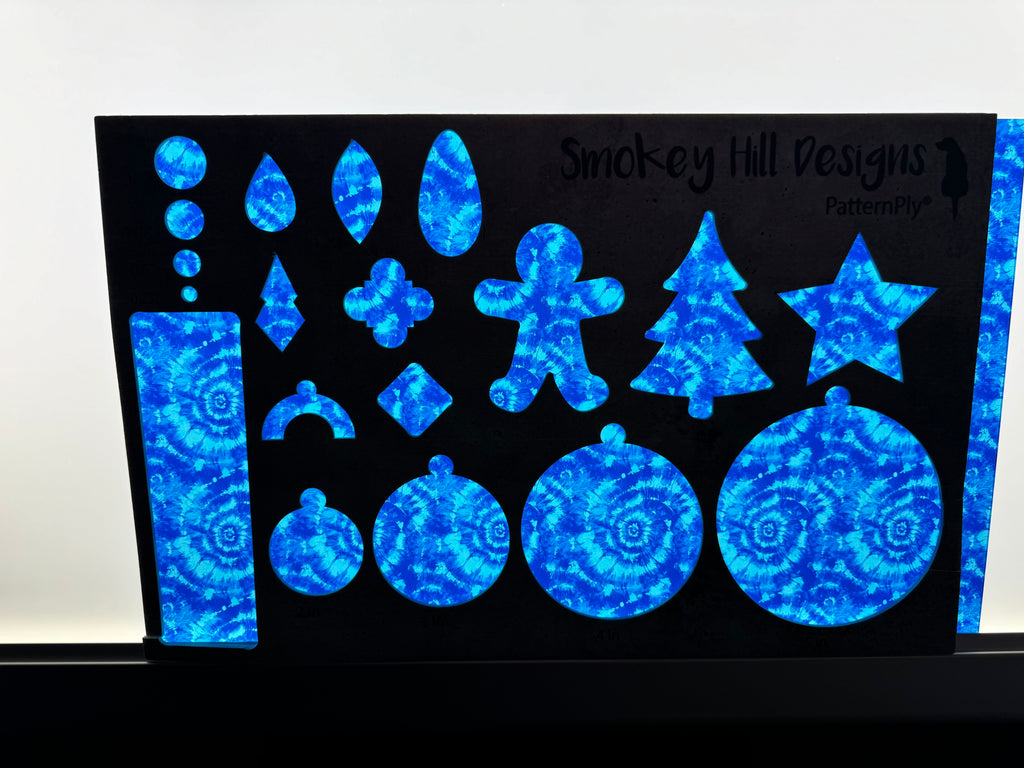 PatternPly® Transparent Light Blue and Dark Blue Tie Dye product photo 2