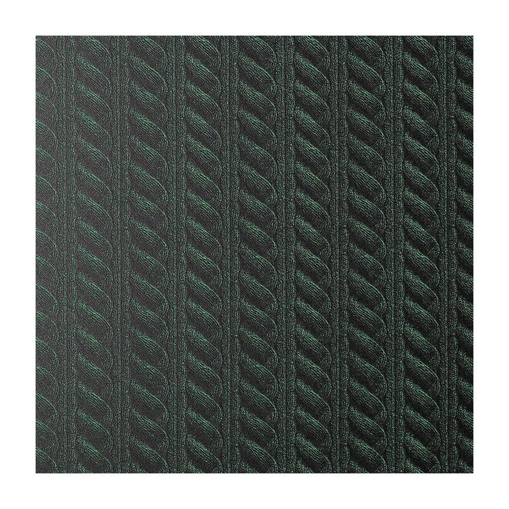 PatternPly® Full Coverage Cable Knit Green sheet showing the pattern