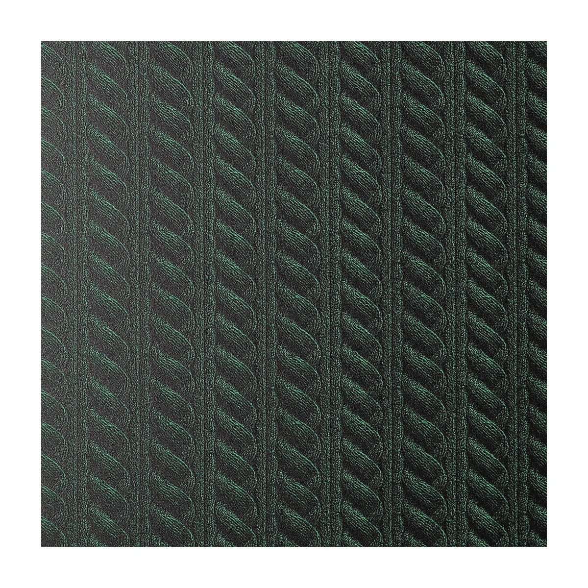 PatternPly® Full Coverage Cable Knit Green sheet showing the pattern