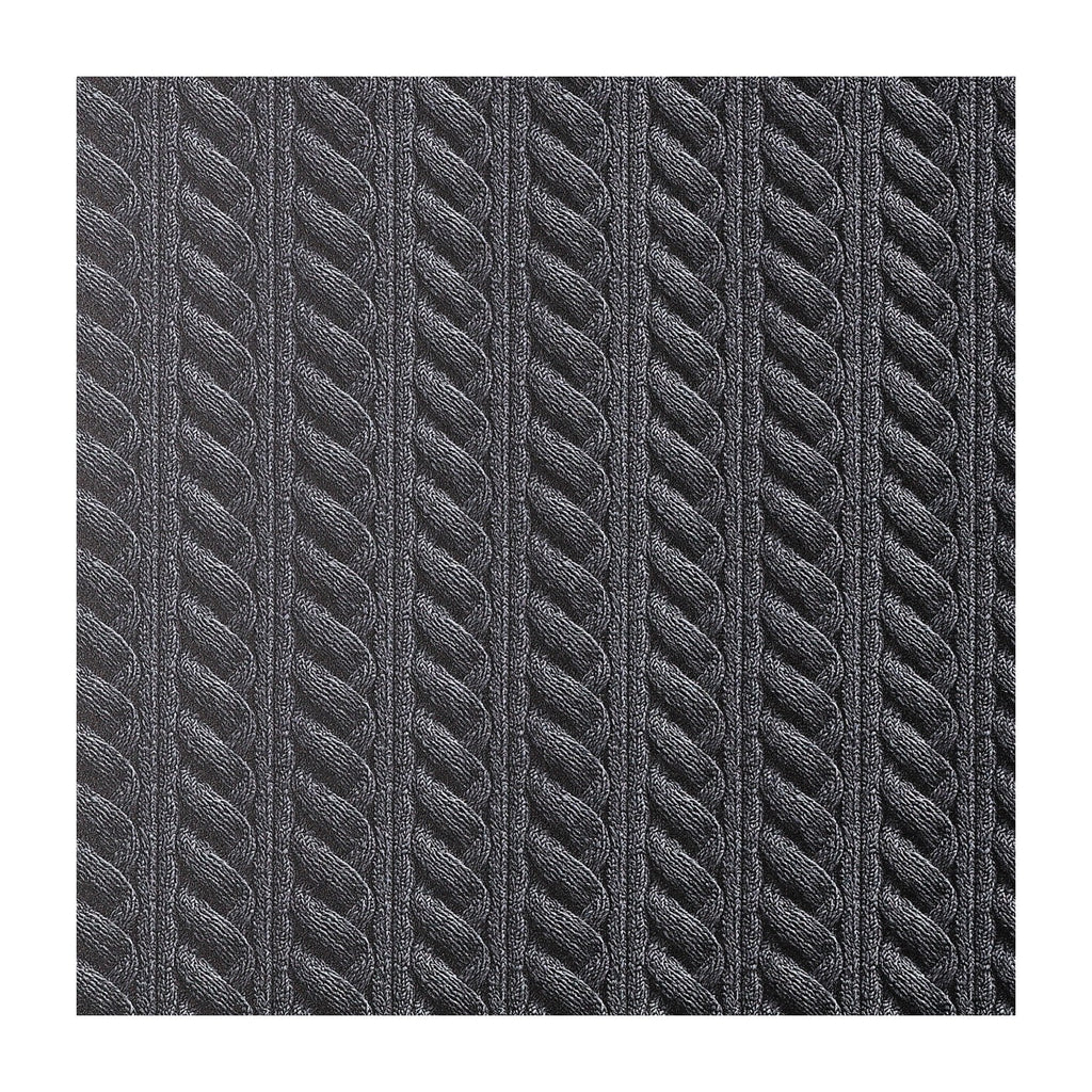 PatternPly® Full Coverage Cable Knit Gray sheet showing the pattern