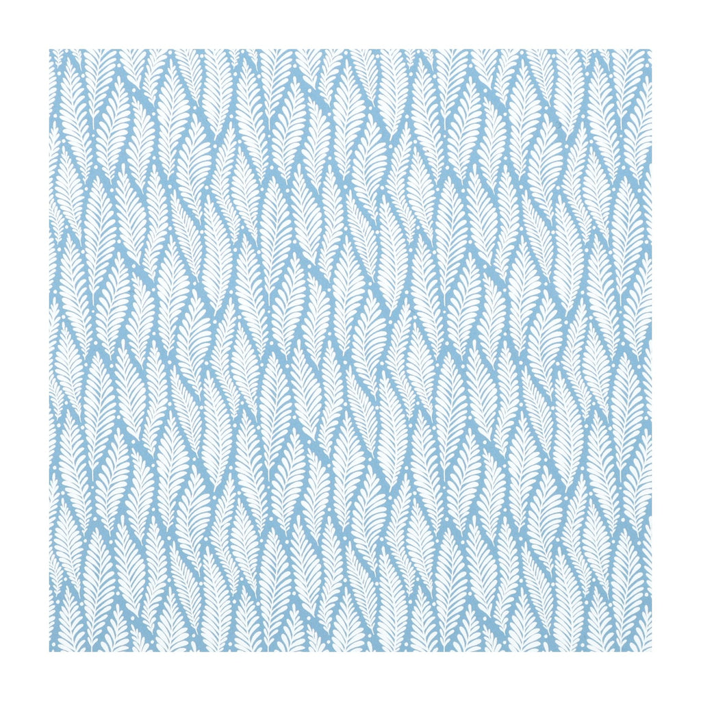 PatternPly® Full Coverage Blue Haze Drifting Ferns sheet showing the pattern