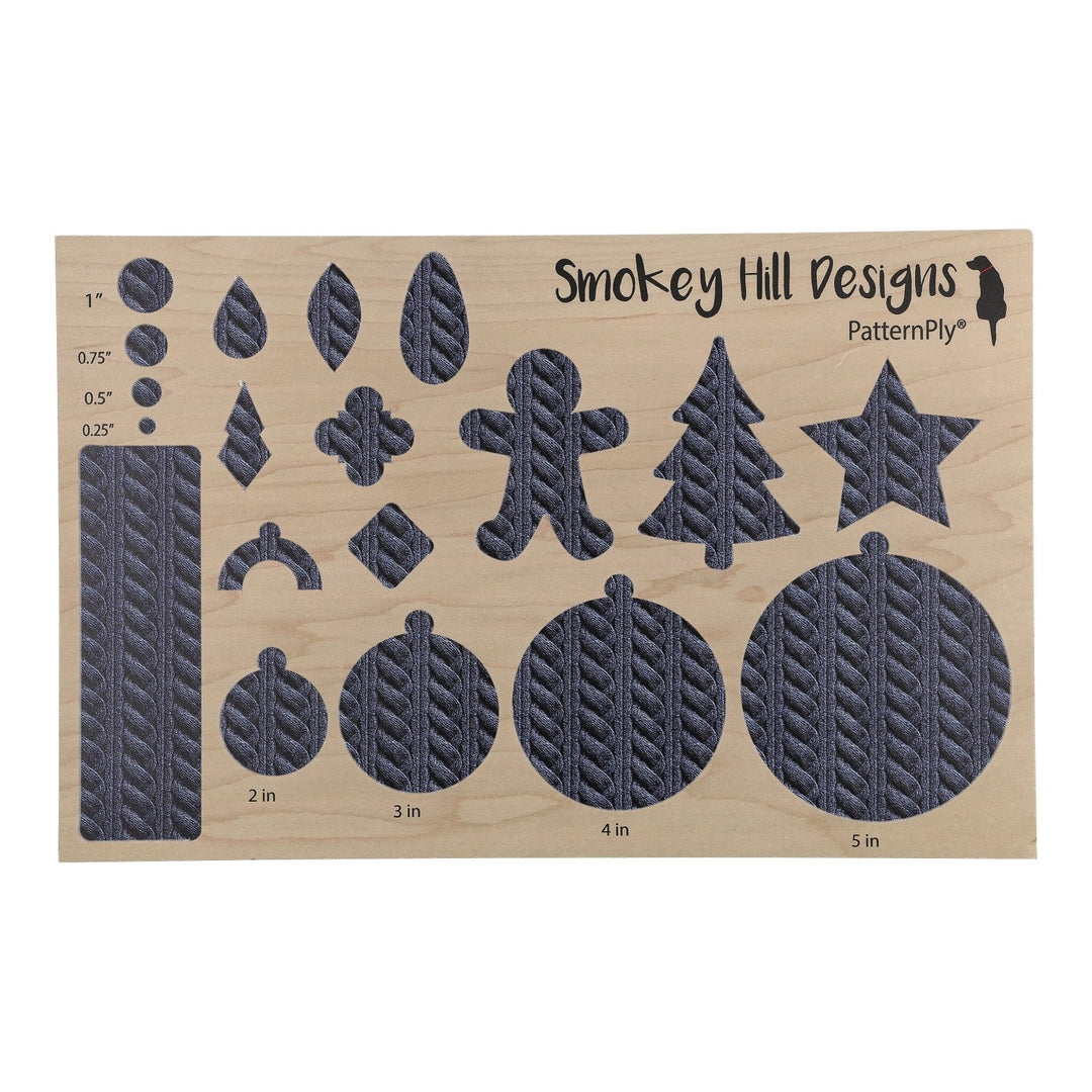 PatternPly® Full Coverage Cable Knit Slate