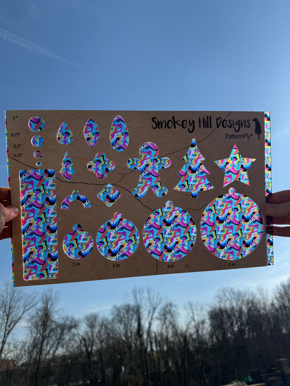 PatternPly® Transparent Mini Retro Bright Geometric product photo 2