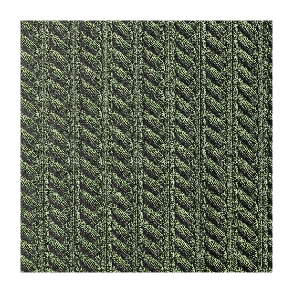 PatternPly® Full Coverage Cable Knit Sage sheet showing the pattern