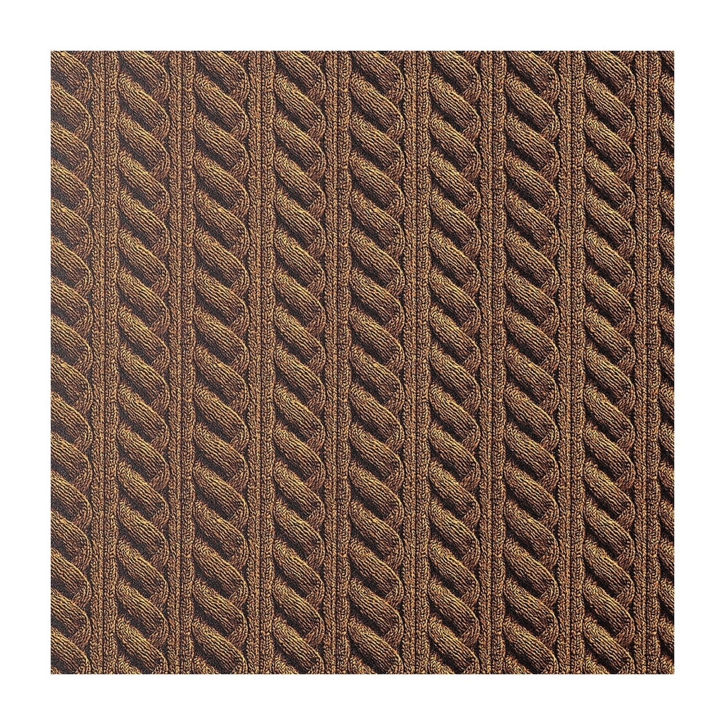 PatternPly® Full Coverage Cable Knit Yellow sheet showing the pattern