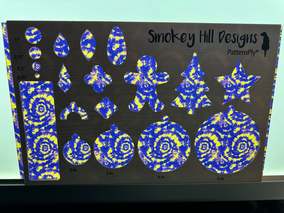PatternPly® Transparent Blue and Gold Tie Dye product photo 2