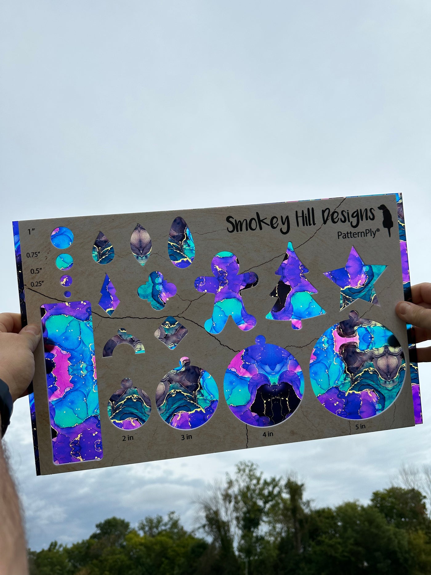 PatternPly® Acrylic Transparent Electric Ink Blot