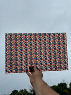 PatternPly® Transparent American Flag Eagle Mini sheet showing the pattern