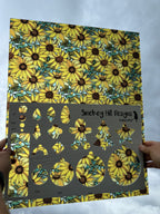 PatternPly® 19x24" Transparent Sunflowers with Sky XL Scale product photo 2