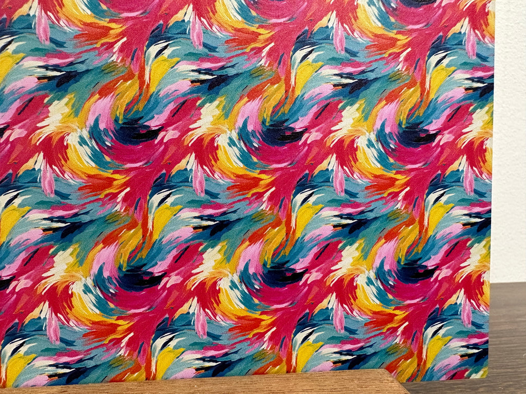 PatternPly® Full Coverage Swirling Brushstrokes sheet showing the pattern