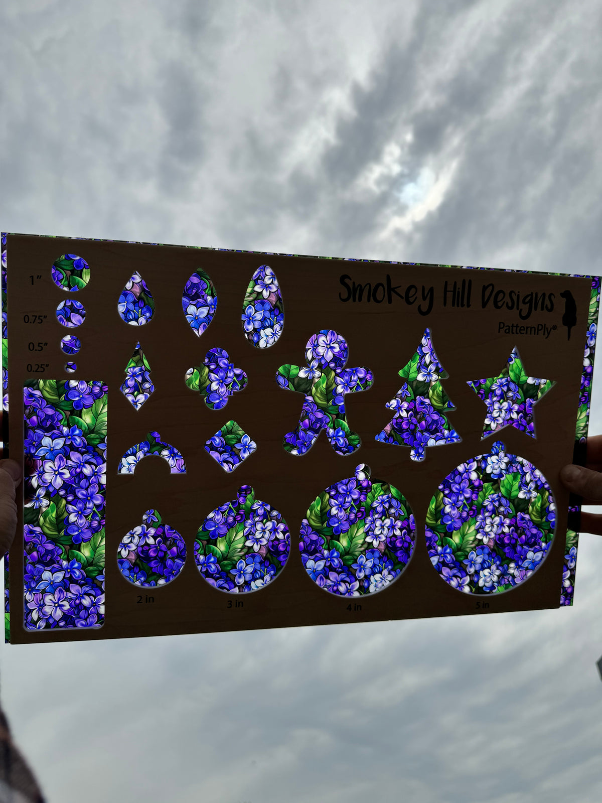 PatternPly® Transparent Stained Glass Lilacs product photo 2