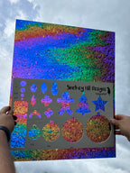 PatternPly® 19x24" Transparent Oil Shimmer XL Scale product photo 2