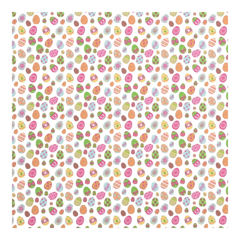 PatternPly® Scattered Painted Easter Eggs MICRO sheet showing the pattern