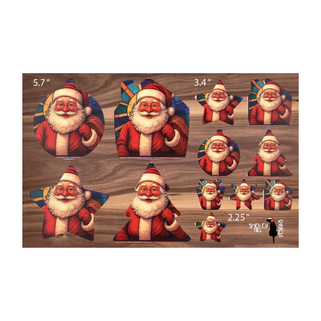 PatternPly® Full Coverage Santa Claus 3 sizes