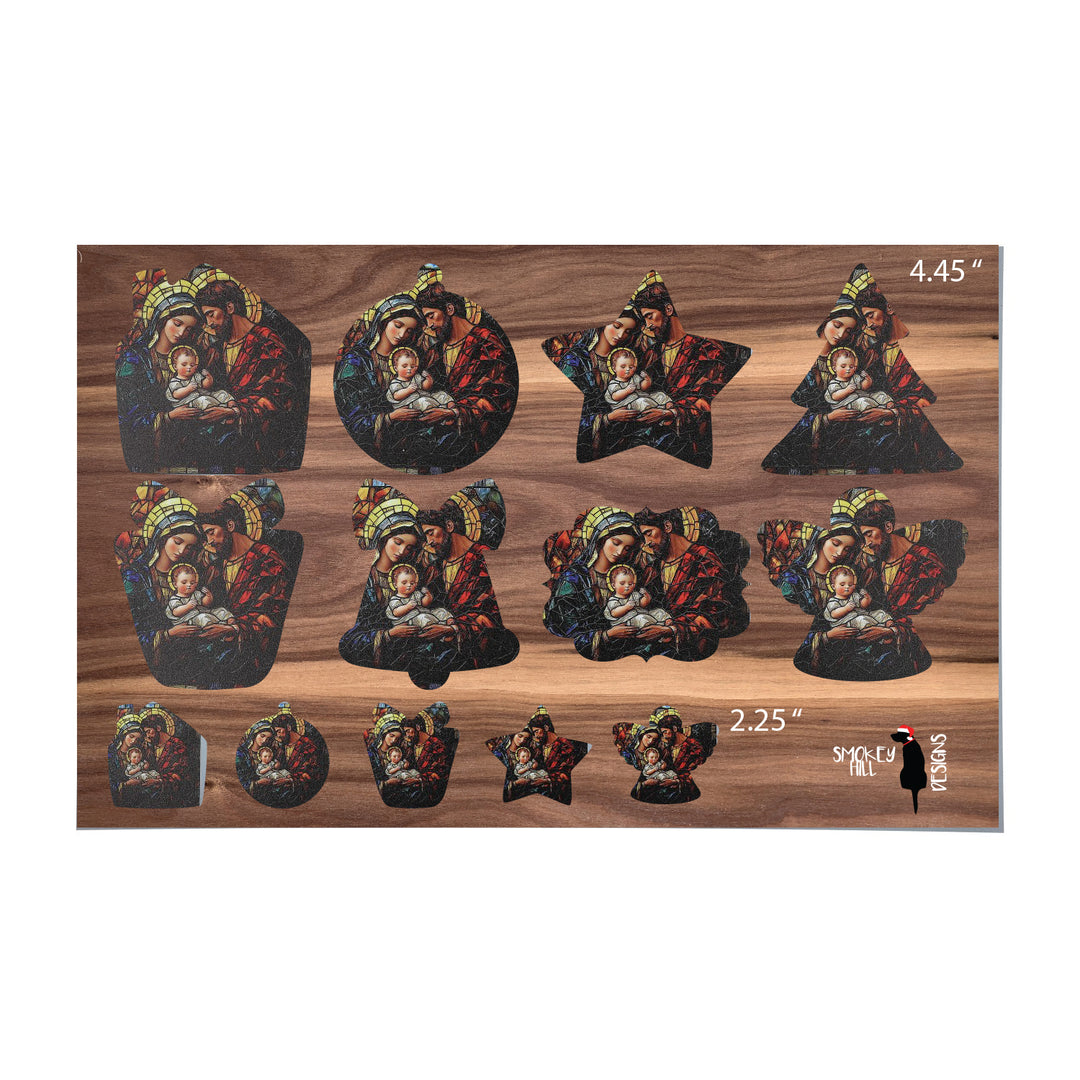 PatternPly® Full Coverage Holy Family Stained Glass 2 sizes