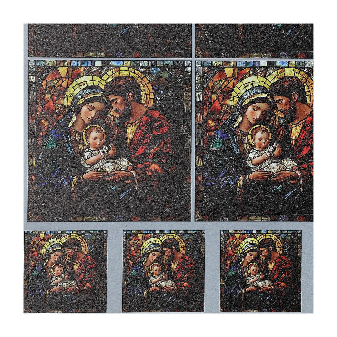 PatternPly® Full Coverage Holy Family Stained Glass 2 sizes