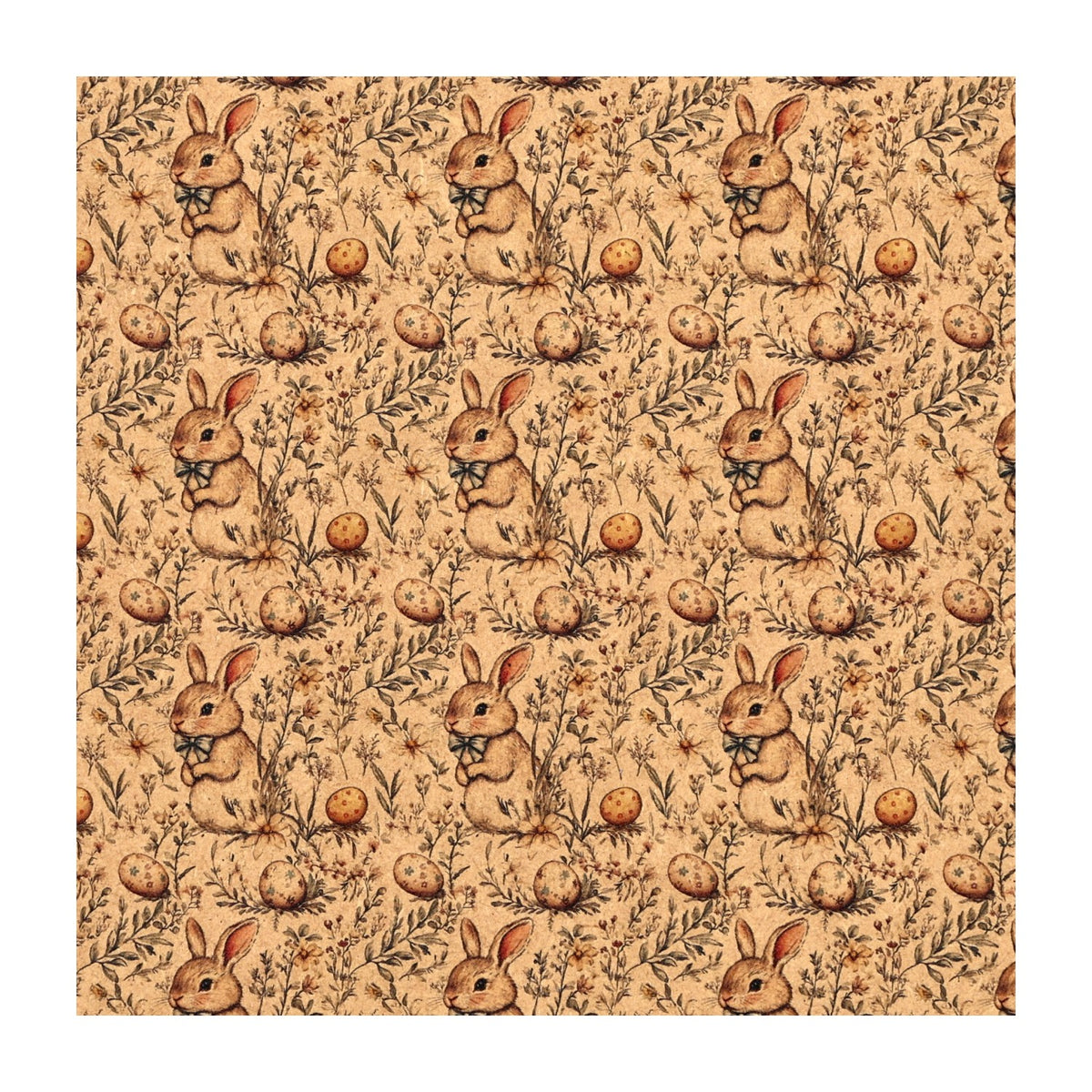 PatternPly® Naturals Rustic Bunnies sheet showing the pattern