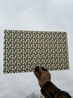 PatternPly® Transparent Stained Glass Penguins sheet showing the pattern