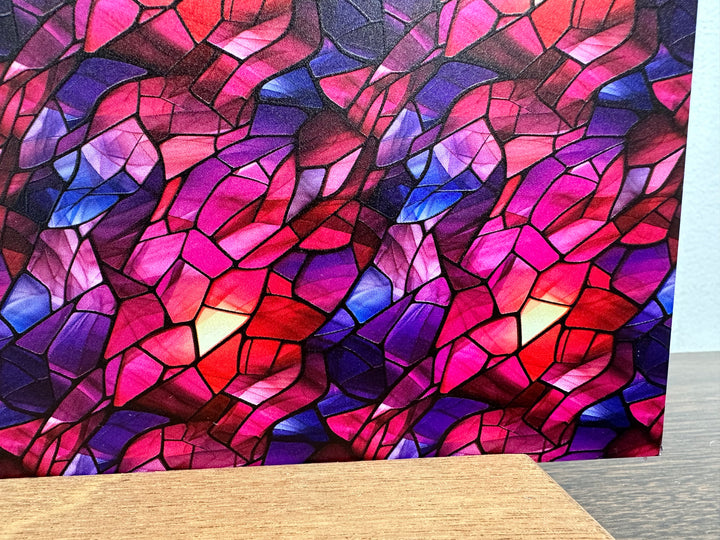 PatternPly® Pink and Purple Stained Glass