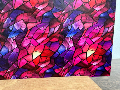PatternPly® Pink and Purple Stained Glass