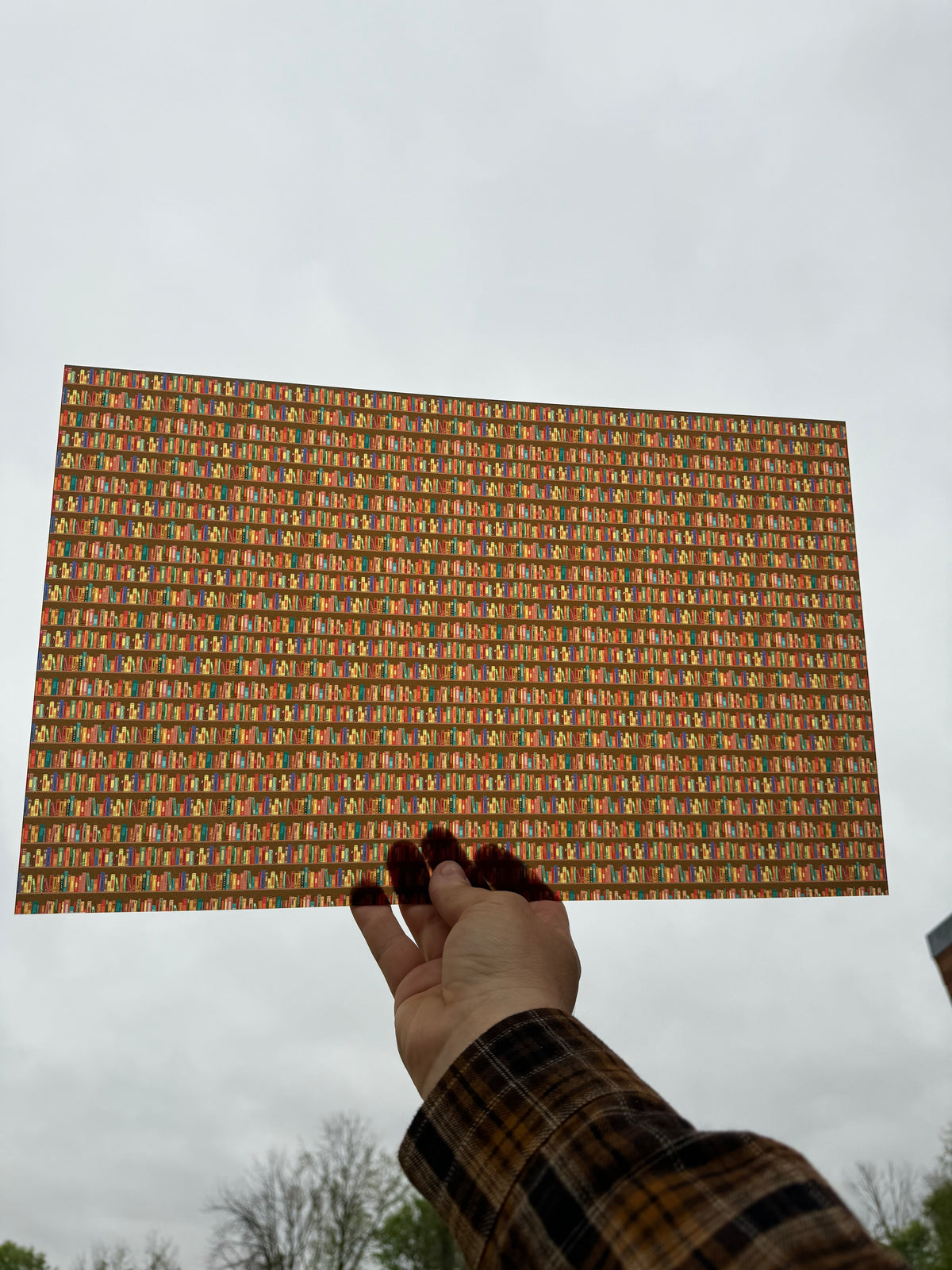 PatternPly® Transparent Bookshelves sheet showing the pattern