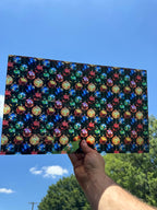 PatternPly® Transparent Stained Glass Tree Ornaments sheet showing the pattern