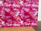PatternPly® Full Coverage Baby Pink Stained Glass sheet showing the pattern