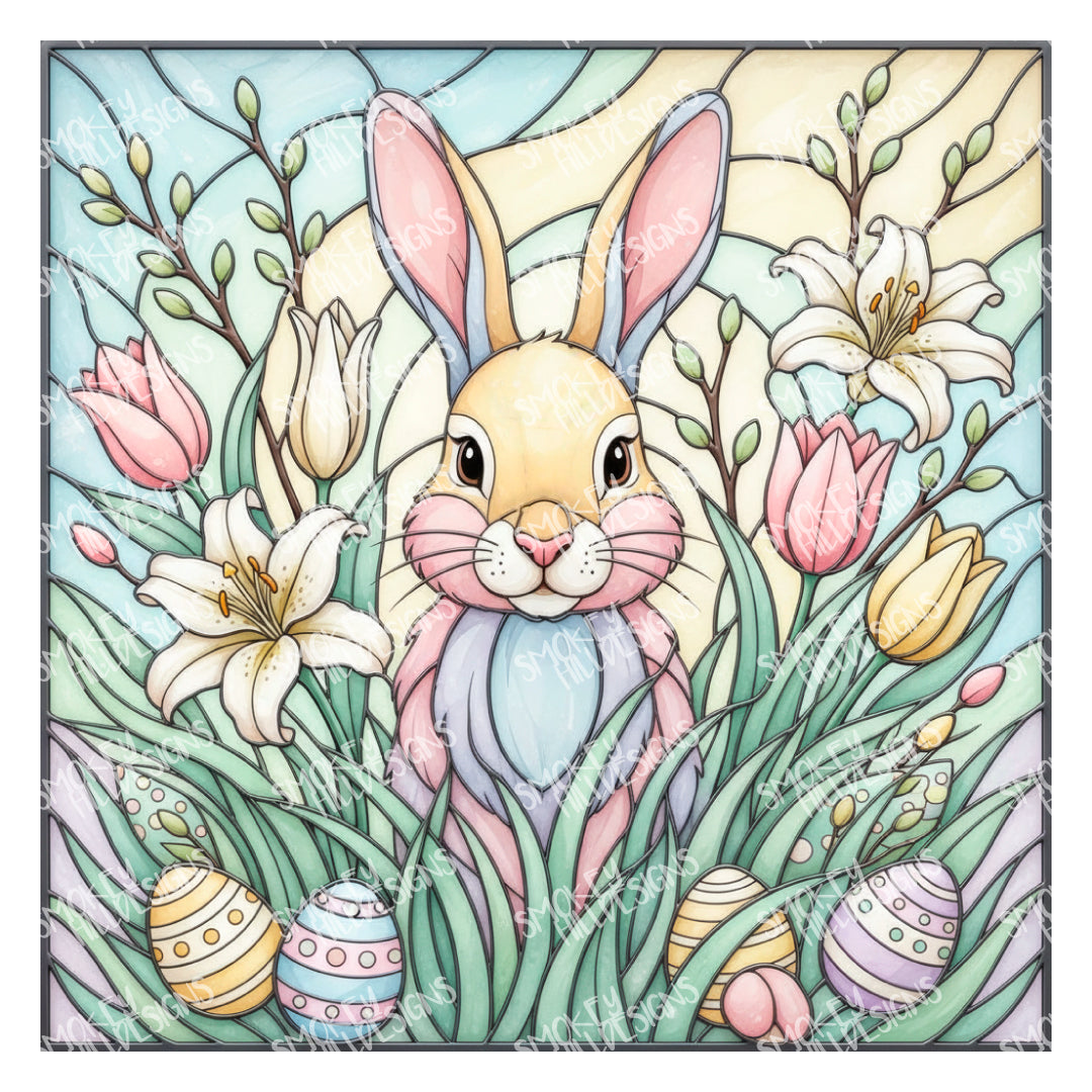 PatternPly® Full Coverage A Bunnys Lily Garden