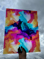 PatternPly® 19x24" Transparent Bright Flow XL Scale sheet showing the pattern